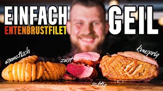 Die perfekte Entenbrust grillen KNUSPRIG amp SAFTIG Anleitung  Rezept [upl. by Tyler]