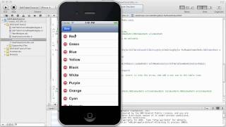 iPhone Development Tutorial  UITableView edit mode [upl. by Rafaello996]