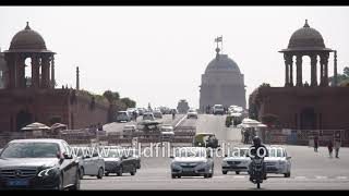 Raisina Hill in Delhi  North Block and South Block [upl. by Hogen]