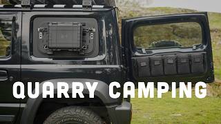 Quarry Camping amp Campfire Crafting  New Jimny Setup I Ditched the Roof Tent [upl. by Iznil441]