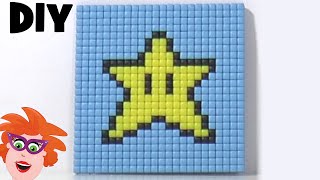 DIY Pixelcraft ster uit Super Mario game  leuk voor Vaderdag [upl. by Justicz]