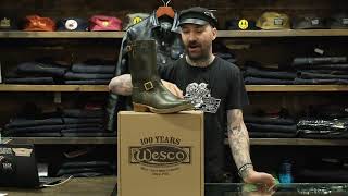 Wesco Boots Mister Lou X The Shop Horween CXL Olive Pre order [upl. by Dante370]