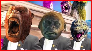 GODZILLA X KONG THE NEW EMPIRE  Coffin Dance Meme Song Cover [upl. by Abana]