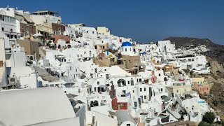 Europe Trip part 10 Norwegian Pearl ports at Santorini and Mykonos Greece Greek Isles [upl. by Cinom881]