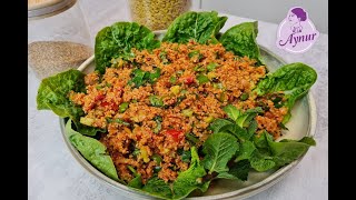 Das beste KISIR Rezept aller Zeiten Bulgursalat VEGAN schnell und lecker [upl. by Eirrab425]