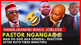 ANGUKA NAYO 🤣 Funny Pastor Nganga Reaction after Ruto Fires Cabinet Secretaries [upl. by Adda]