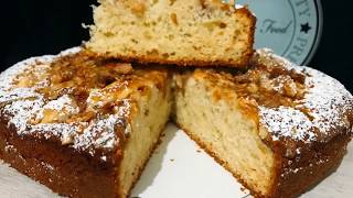 recette de cake au pommeكيكة بالتفاح سهلة وبسيطة تستحق التجربة [upl. by Geanine495]