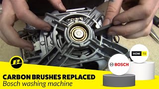 How to Replace Carbon Brushes on a Washing Machine Bosch [upl. by Abdulla601]