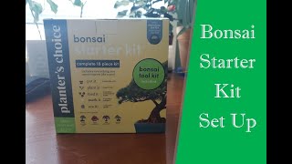 Bonsai Starter Kit  Planters Choice  Unboxing and Plant with me [upl. by Manuel]