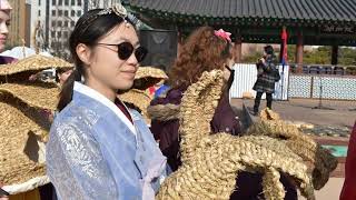 Seollal Korean New Year at Namsangol Hanok Village Seoul South Korea [upl. by Ayotyal]