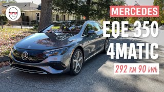 Mercedes EQE 350 4Matic test PL Pertyn Ględzi [upl. by Eerdua724]