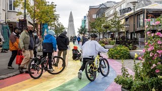 Reykjavik  Pedestrianized Streets Iceland  September 2021 [upl. by Galanti441]