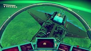 Beyond No Mans Sky pirate attack on my freighter then rescued by 6 wingmen on plant surface [upl. by Etnom]