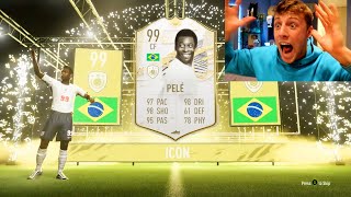 W2S GETS PRIME PELE IN THE LUCKIEST FIFA 21 PACK OPENING [upl. by Wahs530]