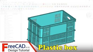 FreeCAD Design Tutorial Plastic box 3 [upl. by Wivinia]