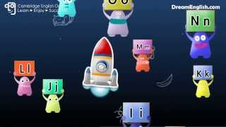 ABCs in Space Sing and Learn 10 Words ABCDE Zed Version [upl. by Adnilreb]