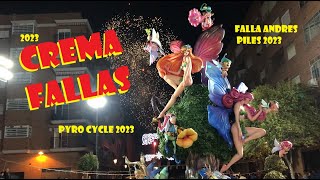 Crema Fallas Las Fallas Valencia 2023 [upl. by Nyrrat195]