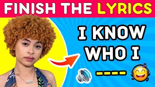 FINISH THE LYRICS 🎵 Most Popular TIKTOK Songs 2023  Music Quiz 🎤 [upl. by Nidla]