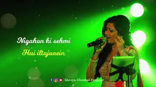 Akele Na Jana  Shreya Ghoshal  Lyrical Video Rerun [upl. by Eerdua]