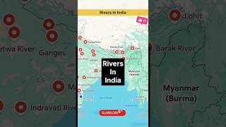 Rivers in India shortsytshortstrendingshortsyoutubeshortsviralshortsshortfeed [upl. by Glynas]