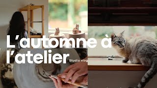 Un Automne dans mon atelier de poterie des tasses et des tests démaux I Studio Vlog 🍂☕️ [upl. by Llywellyn]