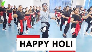 Happy Holi Dance Video  Zumba Workout Video  Zumba Fitness With Unique Beats [upl. by Baecher115]