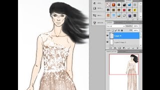 ELBİSE ÇİZİMLERİPhotoshop ile Kolay Çizimler ve Digital Çizim Nasıl Yapılır [upl. by Warfore]