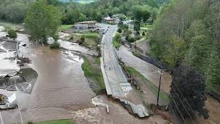 Bakersville NC Drone Aerial After Historic Hurricane Helene Flood  92724 10124 102524 [upl. by Aynnat420]