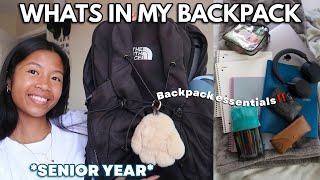 WHATS IN MY BACKPACK 2024 emergency kit senior year [upl. by Bhatt]