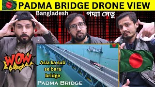 Padma Bridge Beautiful Drone View  পদ্মা সেতু  Bangladesh  Pakistani Reaction [upl. by Alacim98]