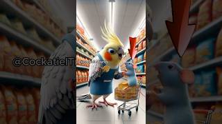 I seriously won’t let you down 🐭😳🦜 funny parrot cockatiel [upl. by Shermie]