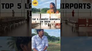 Top 5 large Airports Land area in India BWT biscuitswithtea tamil airport india hyderabad [upl. by Leschen]