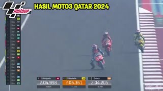 Hasil Motogp Hari ini  Hasil Fp1 Moto3 Qatar 2023  Motogp Qatar 2024 hari ini [upl. by Haodnanehs]