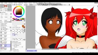 Speedpaint Halloween Gurlz [upl. by Clarita]