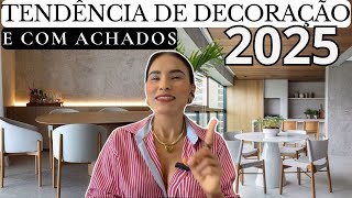 TENDÊNCIAS DE DECORAÇÃO 2025  SUGESTÕES DE ACHADOS [upl. by Retsel]