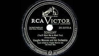 1949 HITS ARCHIVE Someday You’ll Want Me To Want You  Vaughn Monroe a 1 record [upl. by Laitselec]