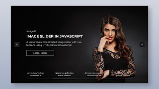 Create A Responsive Image Slider in HTML CSS amp JavaScript  StepbyStep Tutorial [upl. by Casilde]