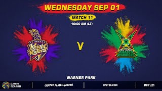 LIVE  Trinbago Knight Riders vs Guyana Amazon Warriors  CPL 2021 [upl. by Yssis]