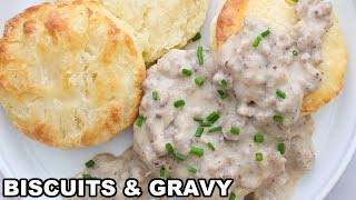 Homemade Biscuits and Gravy [upl. by Aihseyn905]