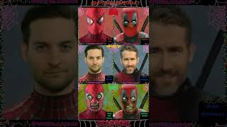 SpiderMan Tobey Maguire Vs Deadpool Wade WilsonTikTok Challenge Marvel Humor shorts YouTube [upl. by Eicyal]