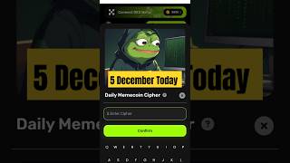 Memes Lab Daily Memcoin Cipher Code 5 December MEMES Lab Cipher Code MemesLab Codememeslabshorts [upl. by Guarino]