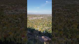 View from Chautauqua Park travel coloradotourism fyp foryou scenic mountains hiking viral [upl. by Anirazc]