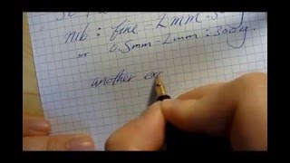 Measuring amp rating fountain pen flex nibs quantitatively [upl. by Cornew]