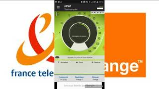 Test de debit speed test  4G Orange F  Nperf [upl. by Assilana]