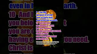 Colossians 2910 in Easy English  Your Identity in Christ  I am complete in Christ  ERV KJV [upl. by Aras530]