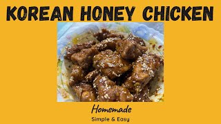 KOREAN HONEY CHICKENকোরিয়ান হানি চিকেন ঘরে থাকা উপকরণ দিয়েSweetampSpicy Korean Honey Chicken [upl. by Belldas]