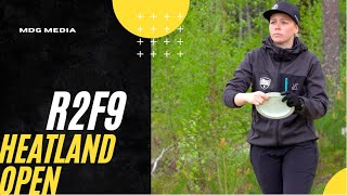 2022 PDGA Euro Tour 4  Heatland Open  R2F9 Lead Card  Schlissel Steen Lennartsson Björlycke [upl. by Ennayd]