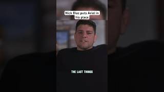 Nick Diaz puts Ariel in his place when asked about Nate’s fame shorts ufc nickdiaz natediaz 209 [upl. by Aniuqahs512]