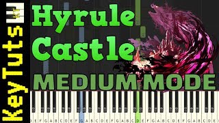 Learn to Play Hyrule Castle from Breath of the Wild  Medium Mode Piano Tutorial Synthesia [upl. by Ahsiakal824]