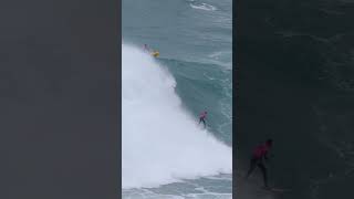 WSL Nazaré  Lucas Chumbo LucasChumboOficial  wave with aerial in the end  wsl [upl. by Adan]